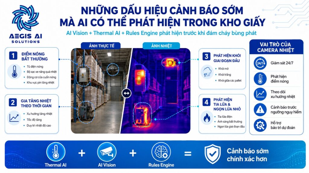 Những dấu hiệu cảnh báo sớm mà AI có thể phát hiện trong kho giấy-Aegis AI