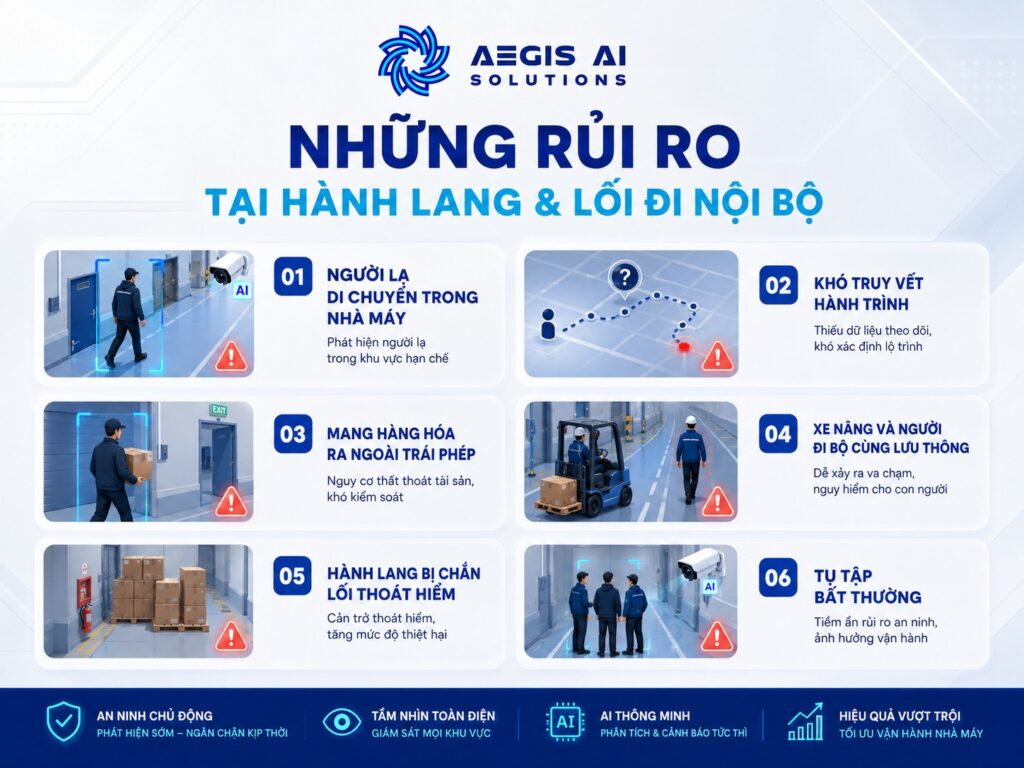 Những rủi ro tại hành lang và lối đi bộ-Aegis AI