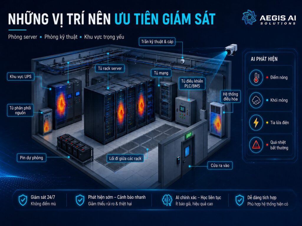 Những vị trí nên ưu tiên giám sát-Aegis AI