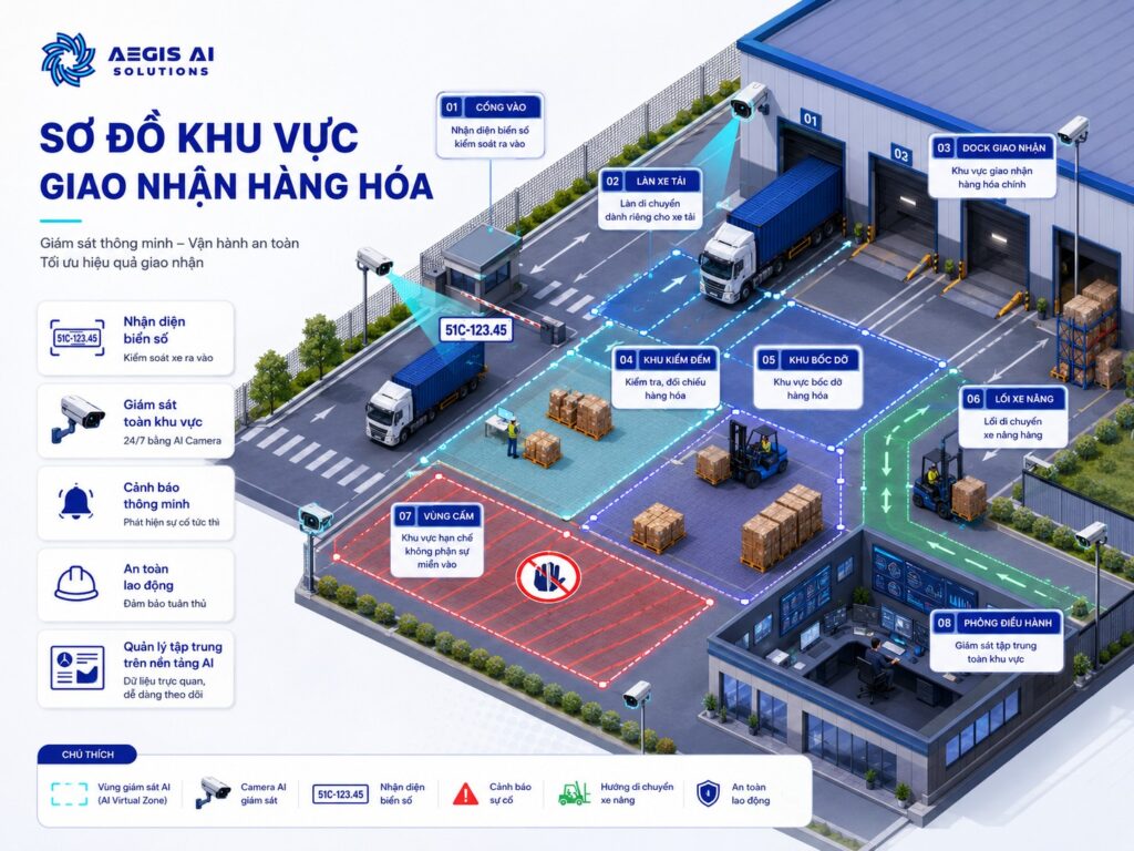 Sơ đồ khu vực giao nhận hàng hóa-Aegis AI